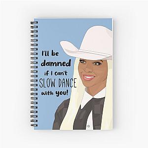 Beyonce I'll be damned if I can't slow dance with you Texas Hold Em  Spiral Notebook